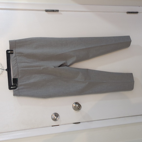 NWT Badgley Mischka, Grey Stretch Trouser, Size 12 - Picture 2 of 5